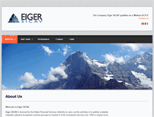 Tablet Screenshot of eigersicav.com